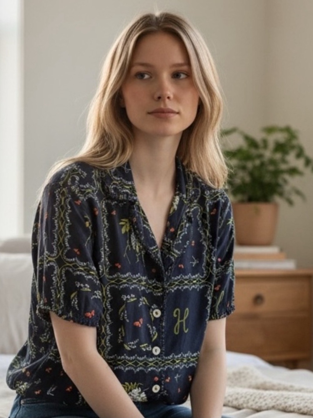 Hill House Button Down Pajama Shirt